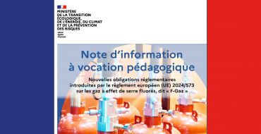 Des outils pour présenter la F-Gas aux exploitants