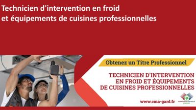 2ème session de formation au Titre de Technicien d'intervention en froid et équipements de cuisines professionnelles à Alès