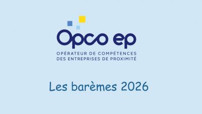 Les prises en charge de financement par l’OPCO EP sont publiées pour 2026