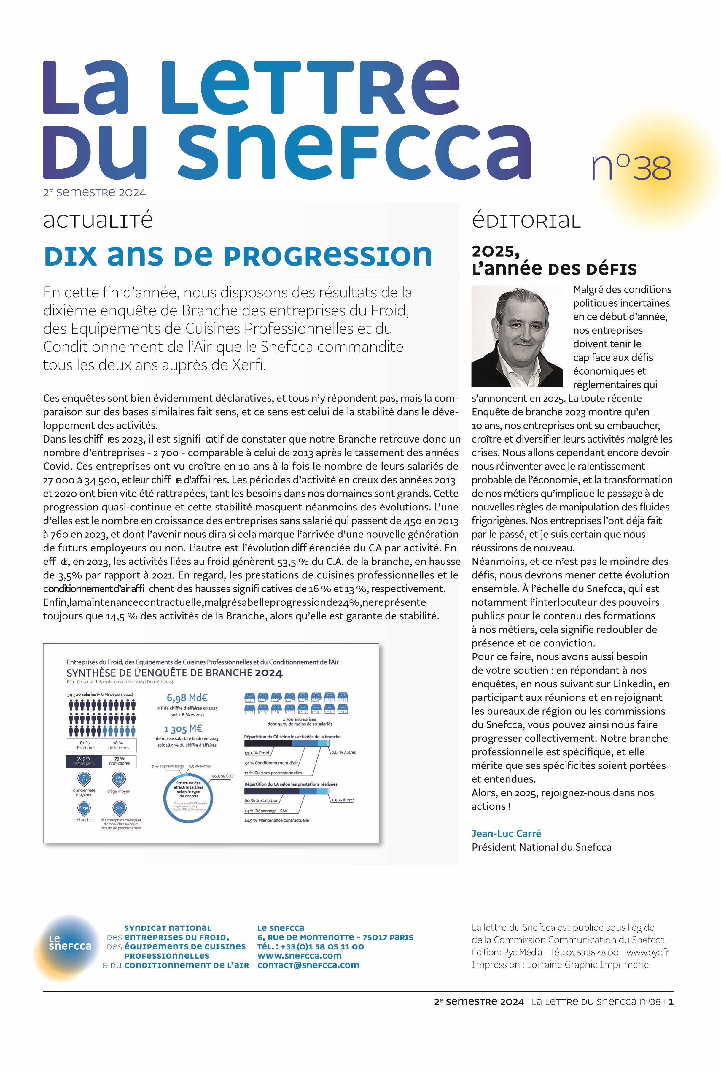Lettre du Snefcca n°38